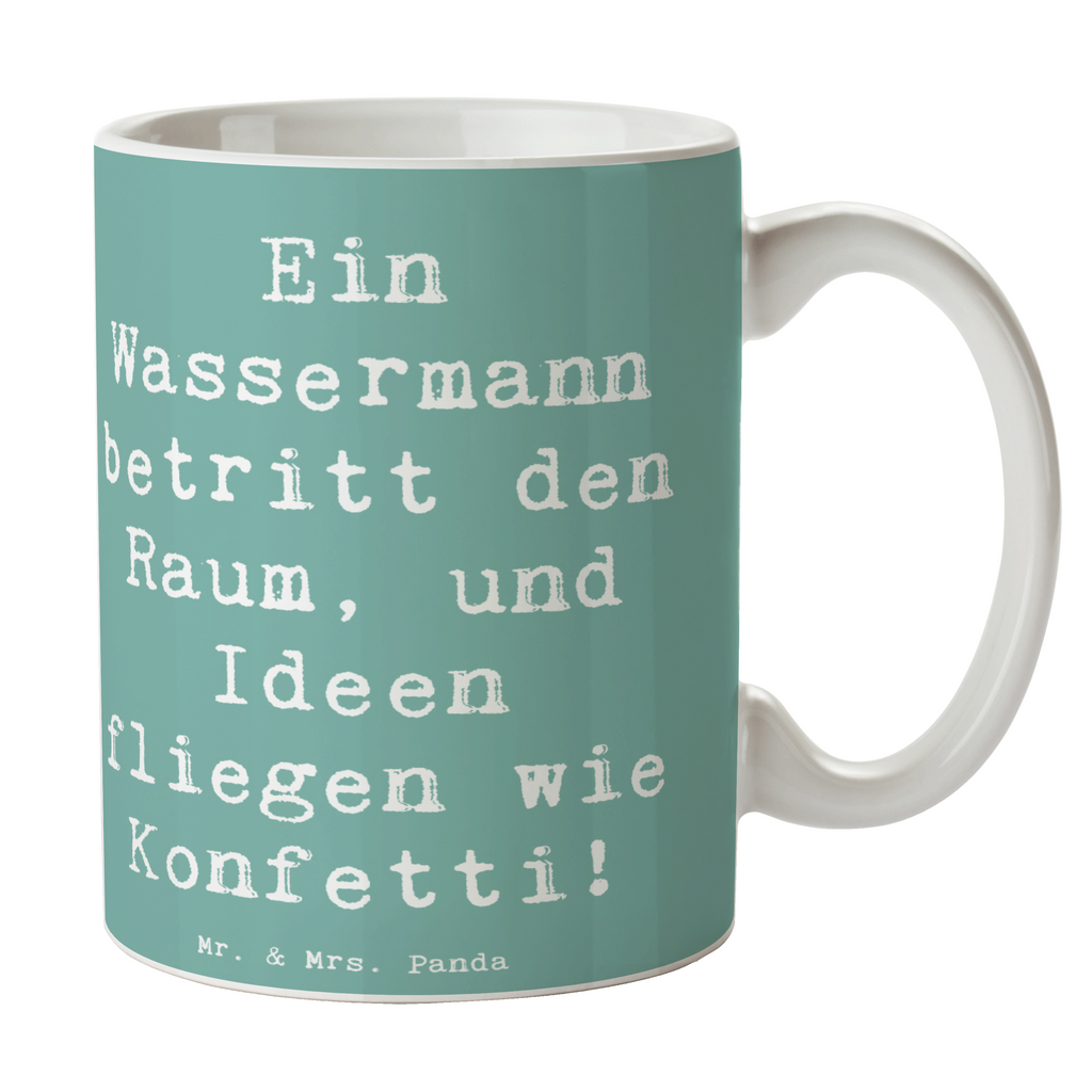 Tasse Spruch Wassermann Ideenflug Tasse, Kaffeetasse, Teetasse, Becher, Kaffeebecher, Teebecher, Keramiktasse, Porzellantasse, Büro Tasse, Geschenk Tasse, Tasse Sprüche, Tasse Motive, Kaffeetassen, Tasse bedrucken, Designer Tasse, Cappuccino Tassen, Schöne Teetassen, Tierkreiszeichen, Sternzeichen, Horoskop, Astrologie, Aszendent