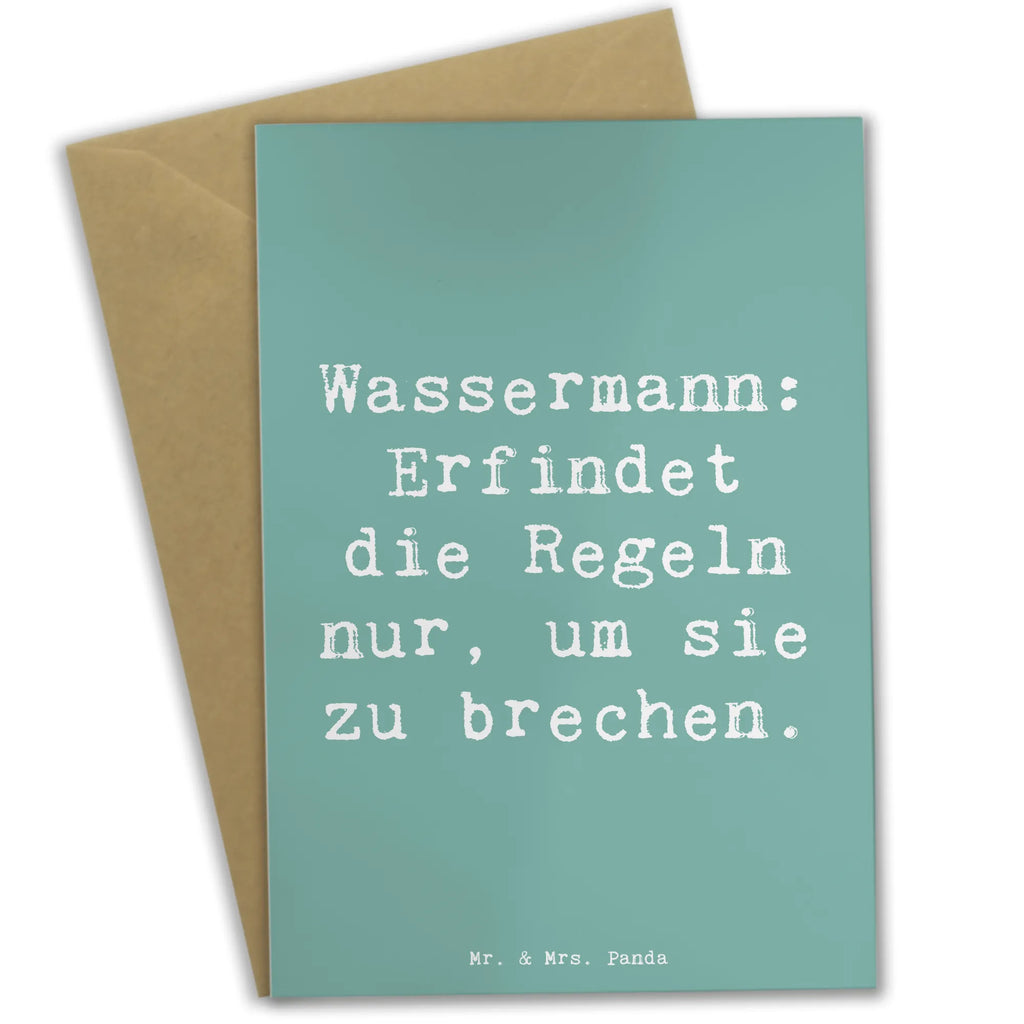 Grußkarte Spruch Wassermann Freigeist Grußkarte, Klappkarte, Einladungskarte, Glückwunschkarte, Hochzeitskarte, Geburtstagskarte, Karte, Ansichtskarten, Tierkreiszeichen, Sternzeichen, Horoskop, Astrologie, Aszendent