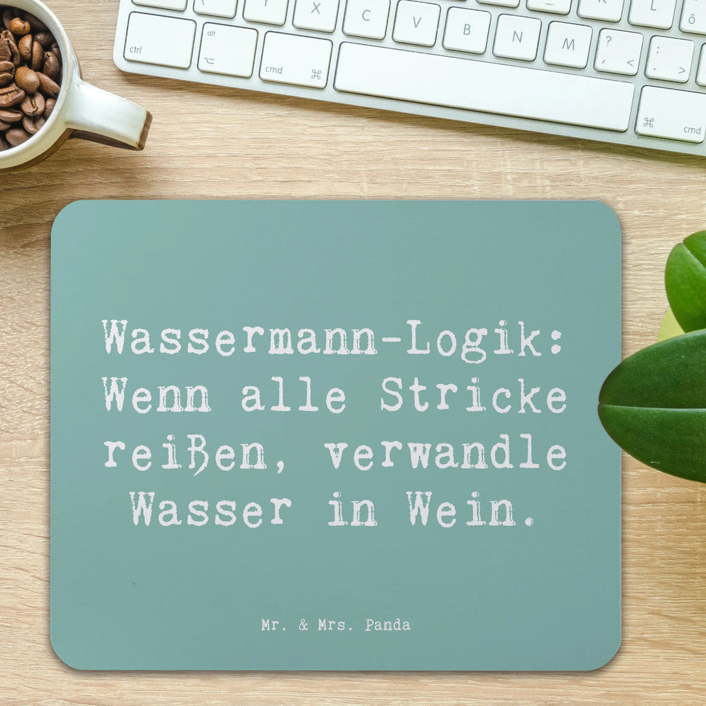 Mauspad Spruch Wassermann Logik Mousepad, Computer zubehör, Büroausstattung, PC Zubehör, Arbeitszimmer, Mauspad, Einzigartiges Mauspad, Designer Mauspad, Mausunterlage, Mauspad Büro, Tierkreiszeichen, Sternzeichen, Horoskop, Astrologie, Aszendent