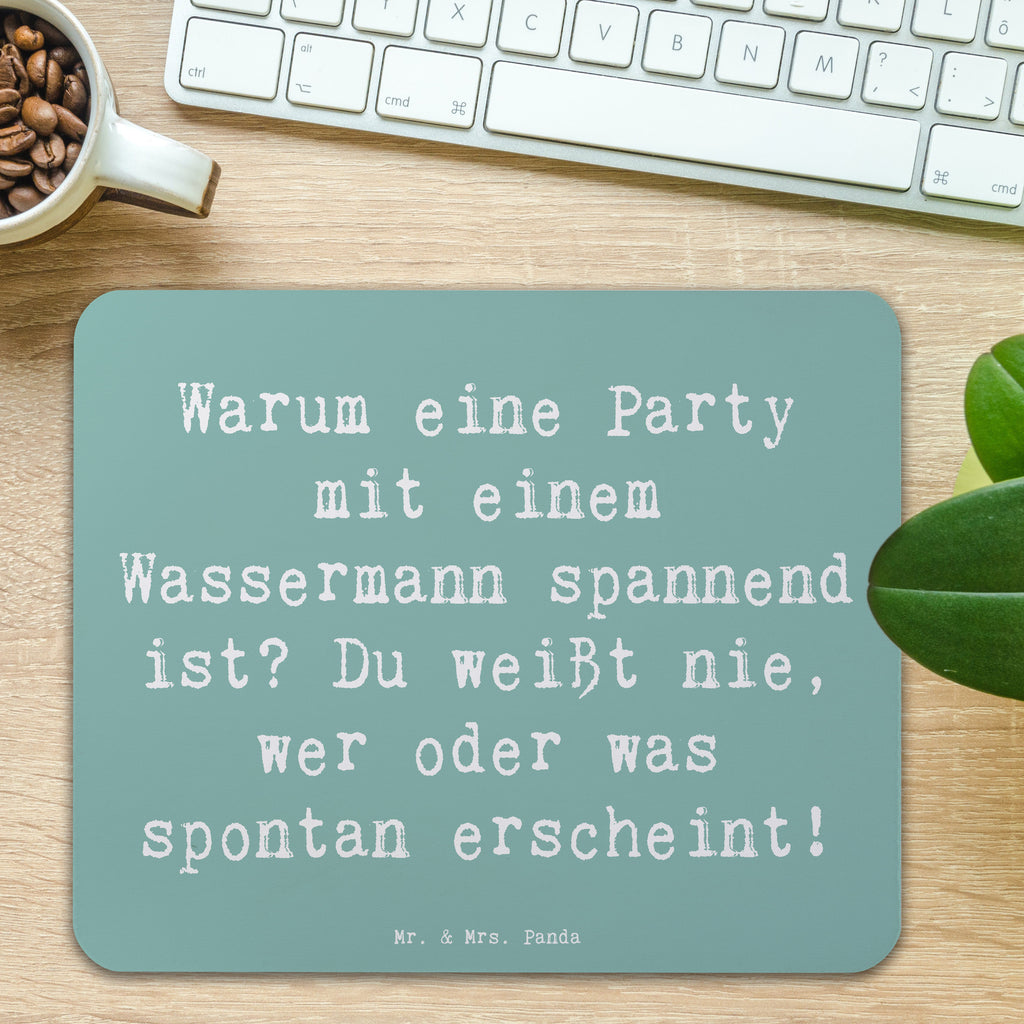 Mauspad Spruch Wassermann Party Mousepad, Computer zubehör, Büroausstattung, PC Zubehör, Arbeitszimmer, Mauspad, Einzigartiges Mauspad, Designer Mauspad, Mausunterlage, Mauspad Büro, Tierkreiszeichen, Sternzeichen, Horoskop, Astrologie, Aszendent