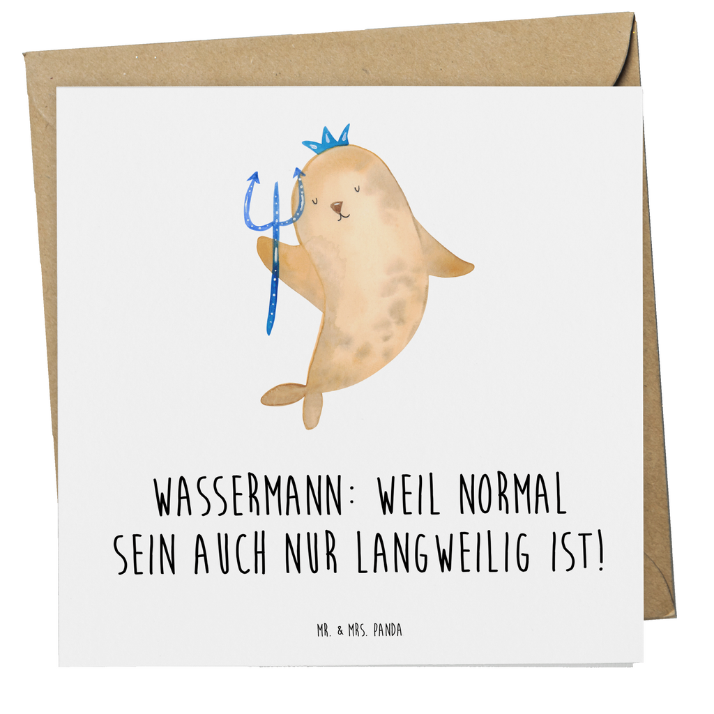 Deluxe Karte Spruch Wassermann Unikat Karte, Grußkarte, Klappkarte, Einladungskarte, Glückwunschkarte, Hochzeitskarte, Geburtstagskarte, Hochwertige Grußkarte, Hochwertige Klappkarte, Tierkreiszeichen, Sternzeichen, Horoskop, Astrologie, Aszendent