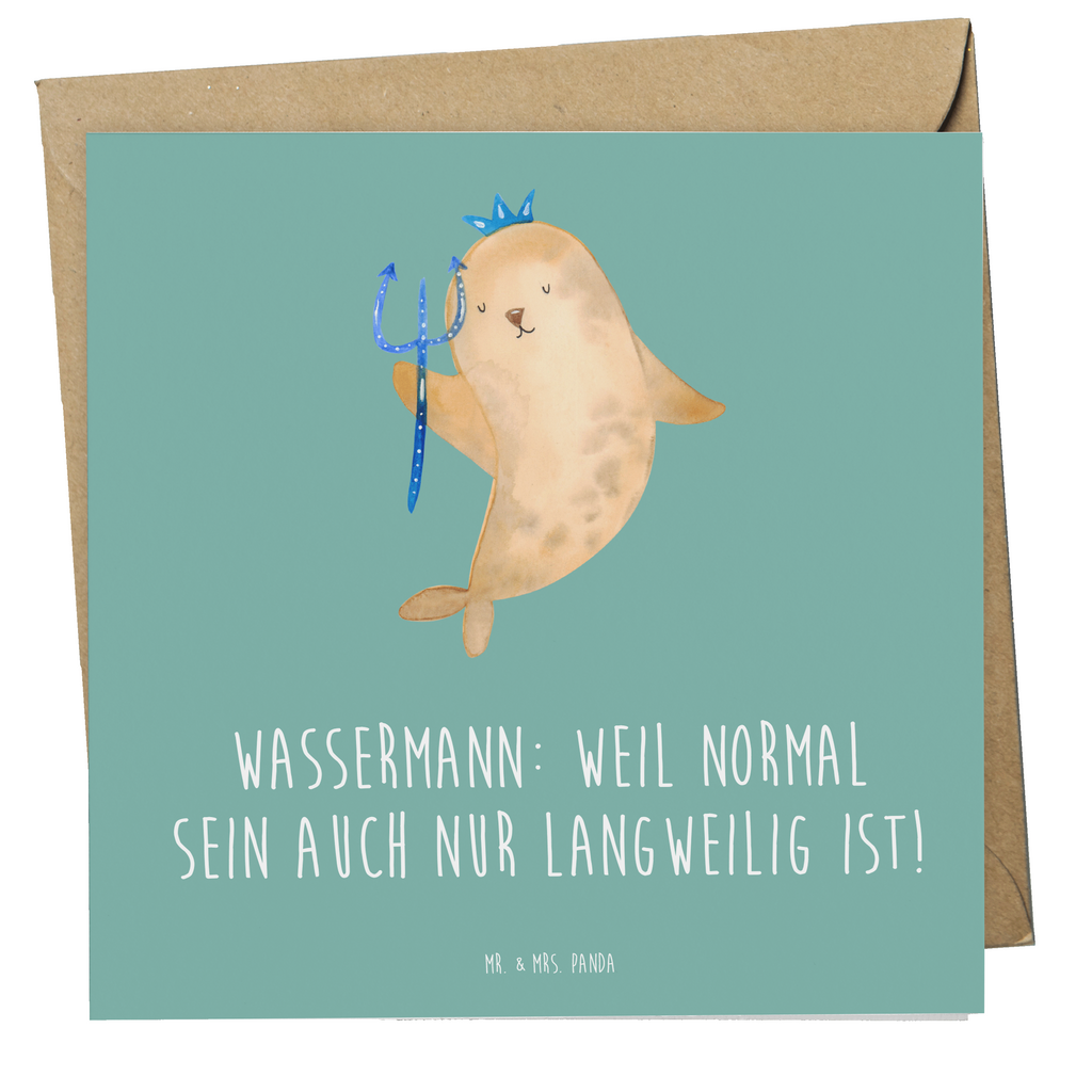 Deluxe Karte Spruch Wassermann Unikat Karte, Grußkarte, Klappkarte, Einladungskarte, Glückwunschkarte, Hochzeitskarte, Geburtstagskarte, Hochwertige Grußkarte, Hochwertige Klappkarte, Tierkreiszeichen, Sternzeichen, Horoskop, Astrologie, Aszendent