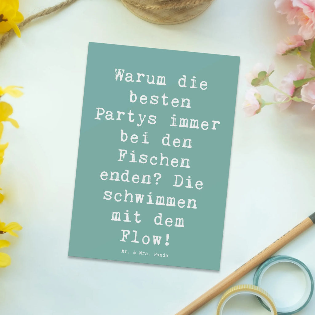 Postkarte Spruch Fische Flow Spaß Postkarte, Karte, Geschenkkarte, Grußkarte, Einladung, Ansichtskarte, Geburtstagskarte, Einladungskarte, Dankeskarte, Ansichtskarten, Einladung Geburtstag, Einladungskarten Geburtstag, Tierkreiszeichen, Sternzeichen, Horoskop, Astrologie, Aszendent