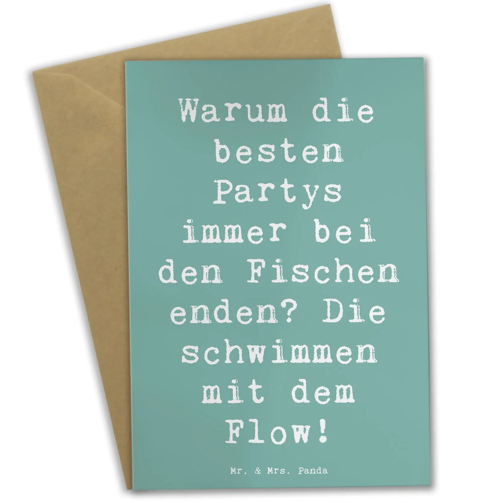 Grußkarte Spruch Fische Flow Spaß Grußkarte, Klappkarte, Einladungskarte, Glückwunschkarte, Hochzeitskarte, Geburtstagskarte, Karte, Ansichtskarten, Tierkreiszeichen, Sternzeichen, Horoskop, Astrologie, Aszendent