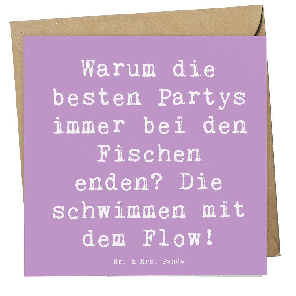 Deluxe Karte Spruch Fische Flow Spaß Karte, Grußkarte, Klappkarte, Einladungskarte, Glückwunschkarte, Hochzeitskarte, Geburtstagskarte, Hochwertige Grußkarte, Hochwertige Klappkarte, Tierkreiszeichen, Sternzeichen, Horoskop, Astrologie, Aszendent