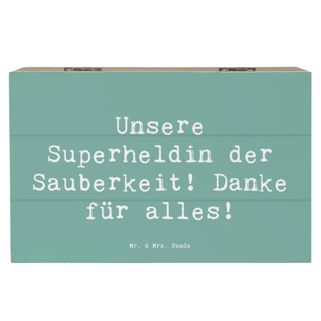 Holzkiste Spruch Putzfrau Superheldin Holzkiste, Kiste, Schatzkiste, Truhe, Schatulle, XXL, Erinnerungsbox, Erinnerungskiste, Dekokiste, Aufbewahrungsbox, Geschenkbox, Geschenkdose