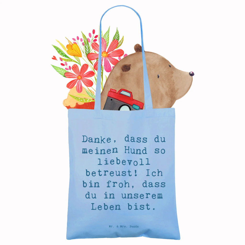 Tragetasche Danke, dass du meinen Hund so liebevoll betreust! Ich bin froh, dass du in unserem Leben bist. Beuteltasche, Beutel, Einkaufstasche, Jutebeutel, Stoffbeutel, Tasche, Shopper, Umhängetasche, Strandtasche, Schultertasche, Stofftasche, Tragetasche, Badetasche, Jutetasche, Einkaufstüte, Laptoptasche