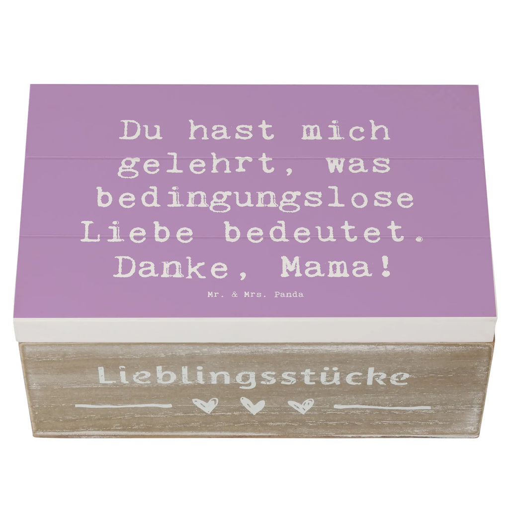 Holzkiste Du hast mich gelehrt, was bedingungslose Liebe bedeutet. Danke, Mama! Holzkiste, Kiste, Schatzkiste, Truhe, Schatulle, XXL, Erinnerungsbox, Erinnerungskiste, Dekokiste, Aufbewahrungsbox, Geschenkbox, Geschenkdose