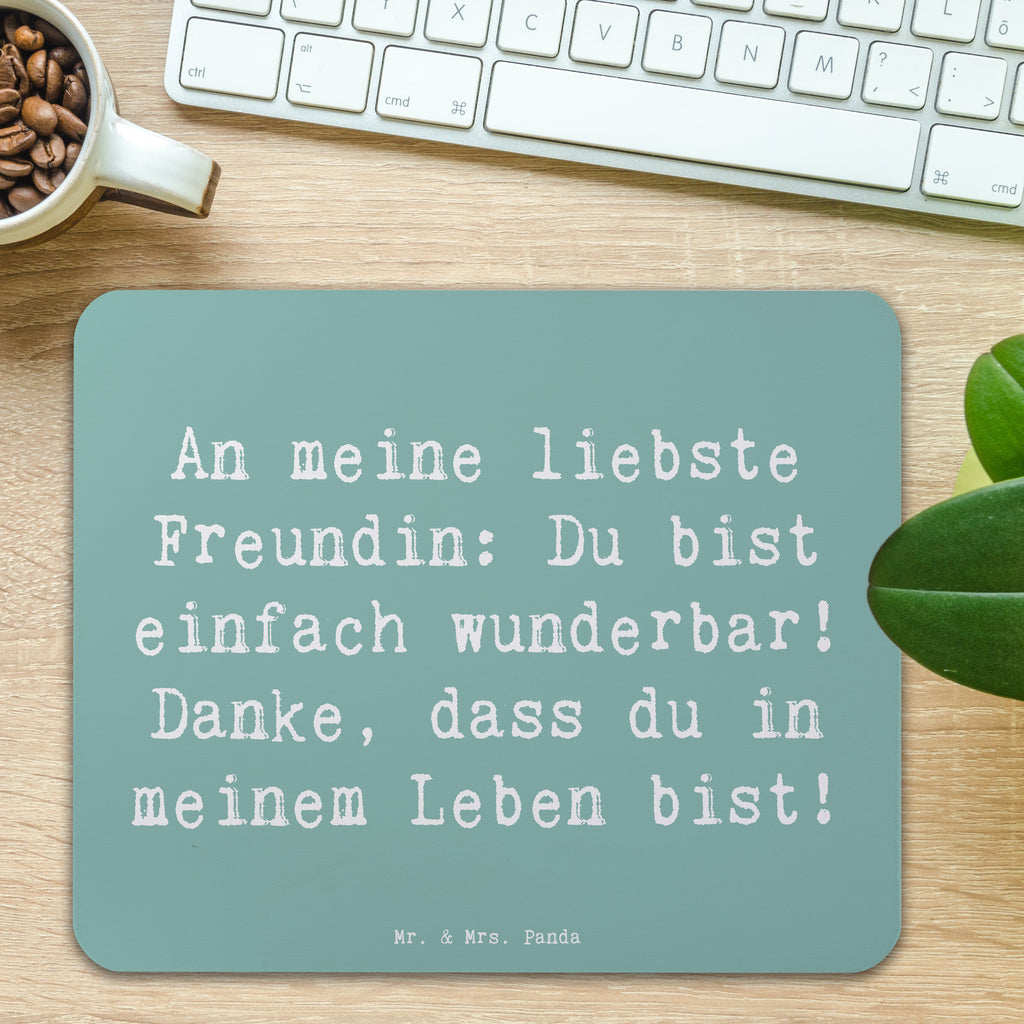 Mauspad Spruch Liebste Freundin Mousepad, Computer zubehör, Büroausstattung, PC Zubehör, Arbeitszimmer, Mauspad, Einzigartiges Mauspad, Designer Mauspad, Mausunterlage, Mauspad Büro