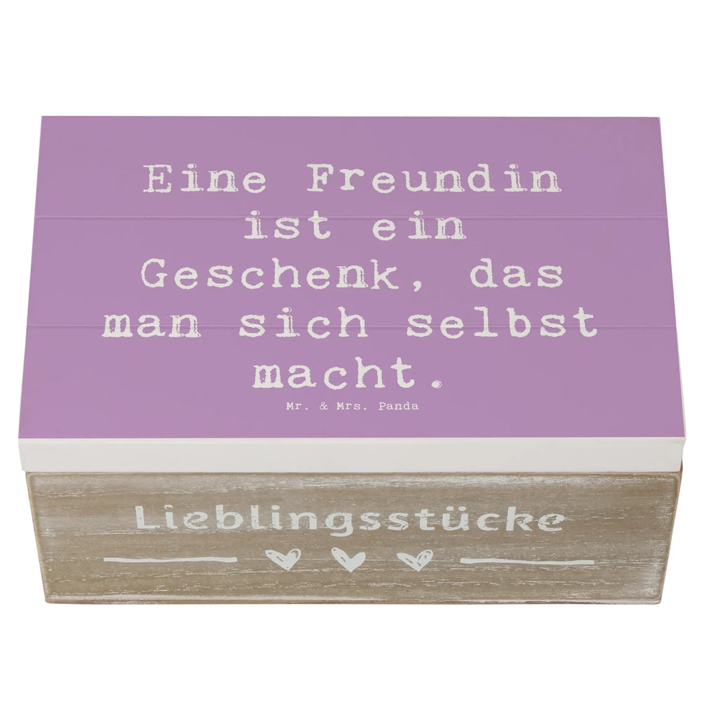 Holzkiste Eine Freundin ist ein Geschenk, das man sich selbst macht. Holzkiste, Kiste, Schatzkiste, Truhe, Schatulle, XXL, Erinnerungsbox, Erinnerungskiste, Dekokiste, Aufbewahrungsbox, Geschenkbox, Geschenkdose