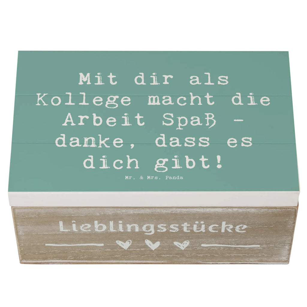 Holzkiste Mit dir als Kollege macht die Arbeit Spaß - danke, dass es dich gibt! Holzkiste, Kiste, Schatzkiste, Truhe, Schatulle, XXL, Erinnerungsbox, Erinnerungskiste, Dekokiste, Aufbewahrungsbox, Geschenkbox, Geschenkdose