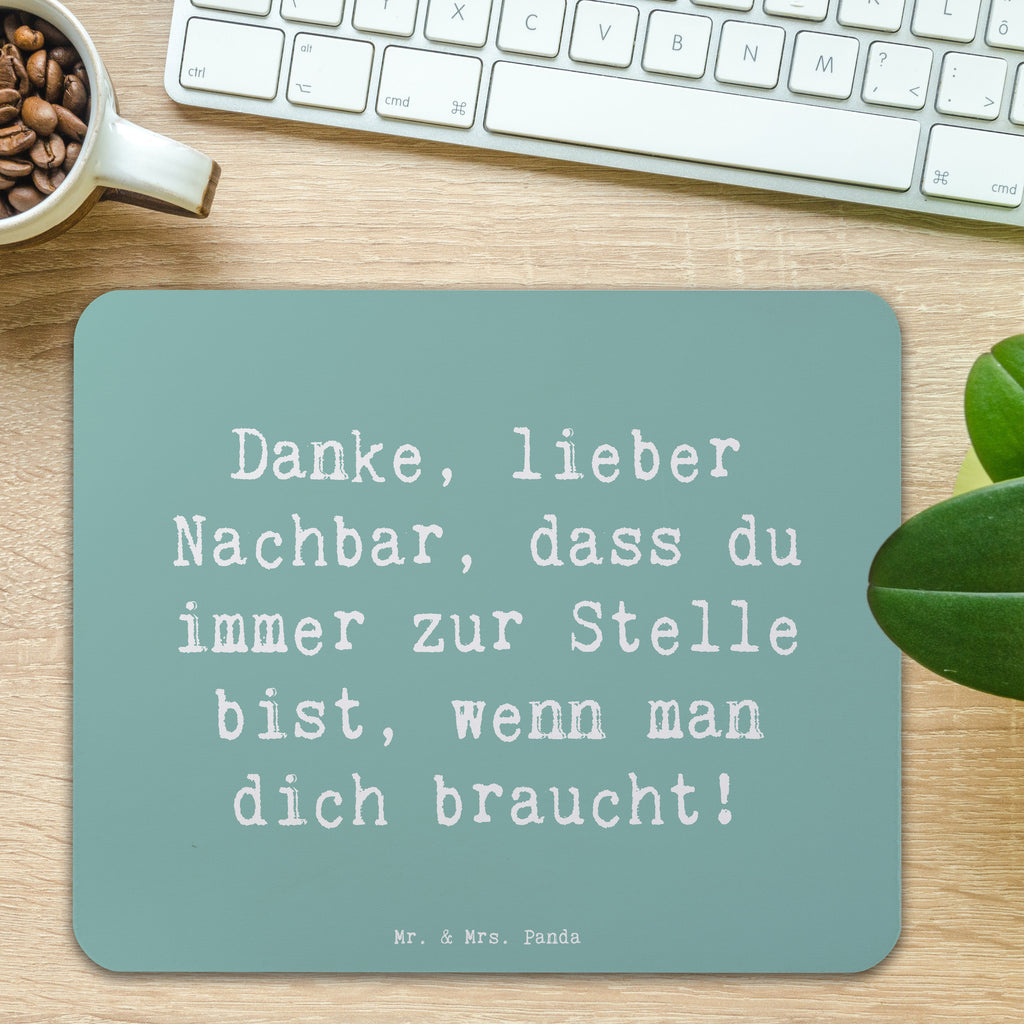 Mauspad Spruch Danke Nachbar Mousepad, Computer zubehör, Büroausstattung, PC Zubehör, Arbeitszimmer, Mauspad, Einzigartiges Mauspad, Designer Mauspad, Mausunterlage, Mauspad Büro