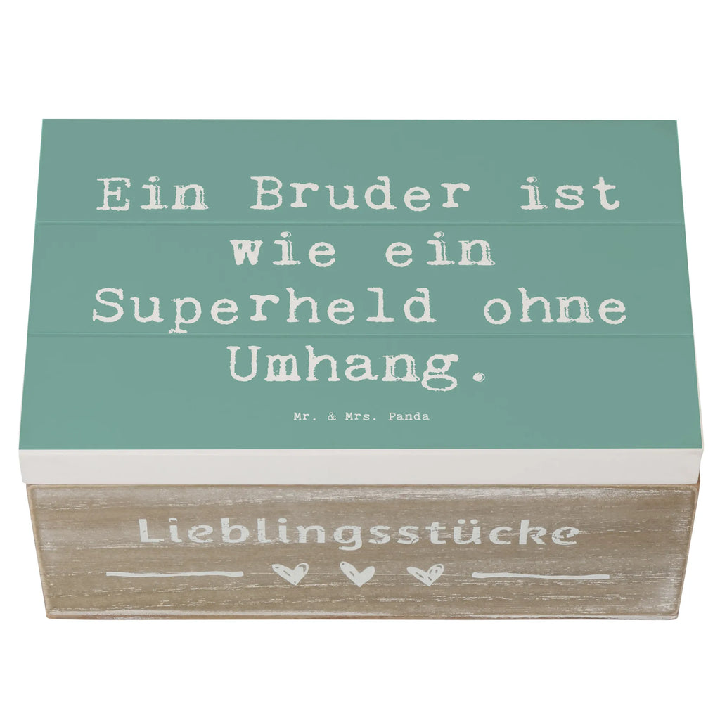 Holzkiste Spruch Bruder Superheld Holzkiste, Kiste, Schatzkiste, Truhe, Schatulle, XXL, Erinnerungsbox, Erinnerungskiste, Dekokiste, Aufbewahrungsbox, Geschenkbox, Geschenkdose