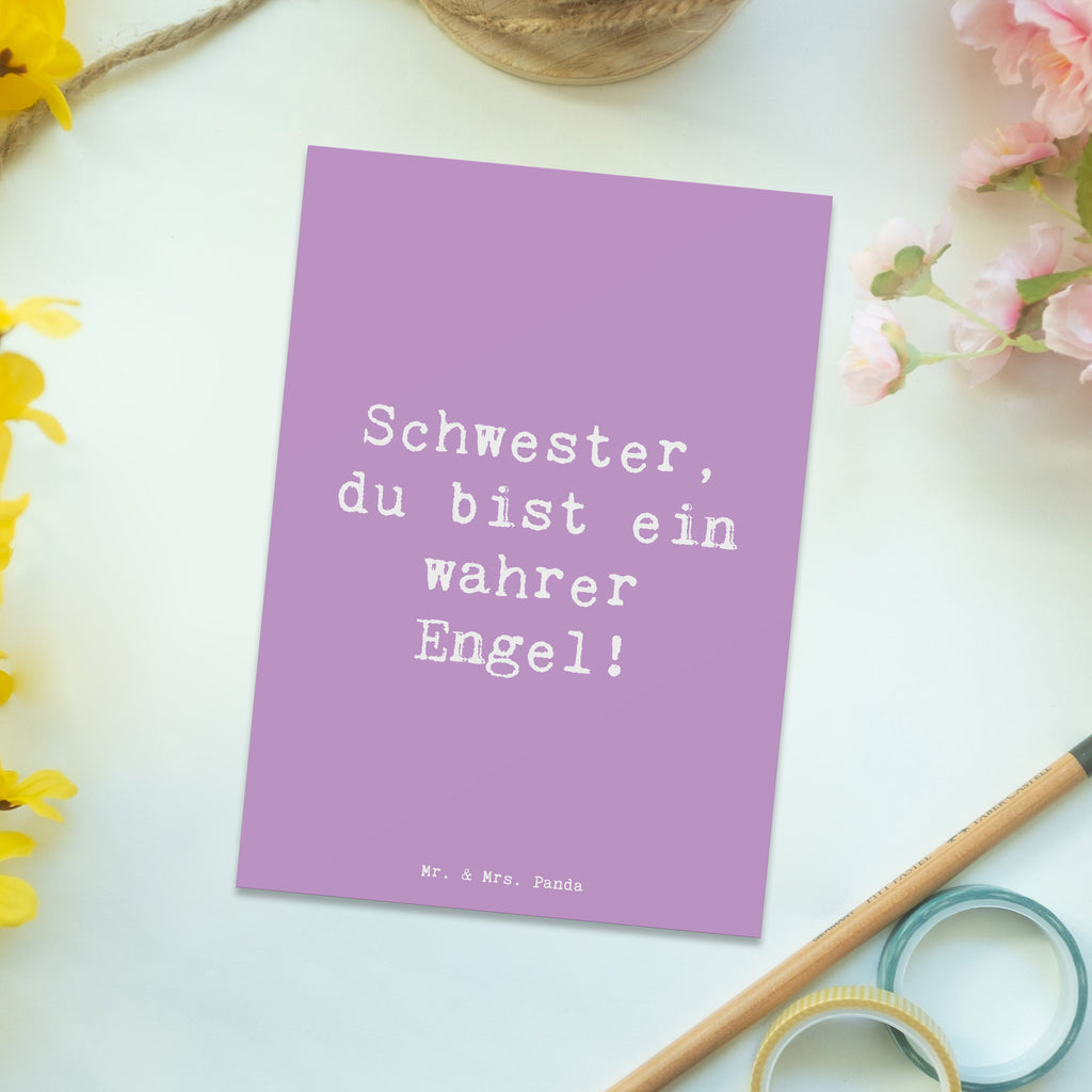 Postkarte Spruch Schwester Engel Postkarte, Karte, Geschenkkarte, Grußkarte, Einladung, Ansichtskarte, Geburtstagskarte, Einladungskarte, Dankeskarte, Ansichtskarten, Einladung Geburtstag, Einladungskarten Geburtstag