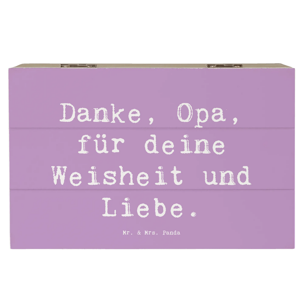 Holzkiste Danke, Opa, für deine Weisheit und Liebe. Holzkiste, Kiste, Schatzkiste, Truhe, Schatulle, XXL, Erinnerungsbox, Erinnerungskiste, Dekokiste, Aufbewahrungsbox, Geschenkbox, Geschenkdose