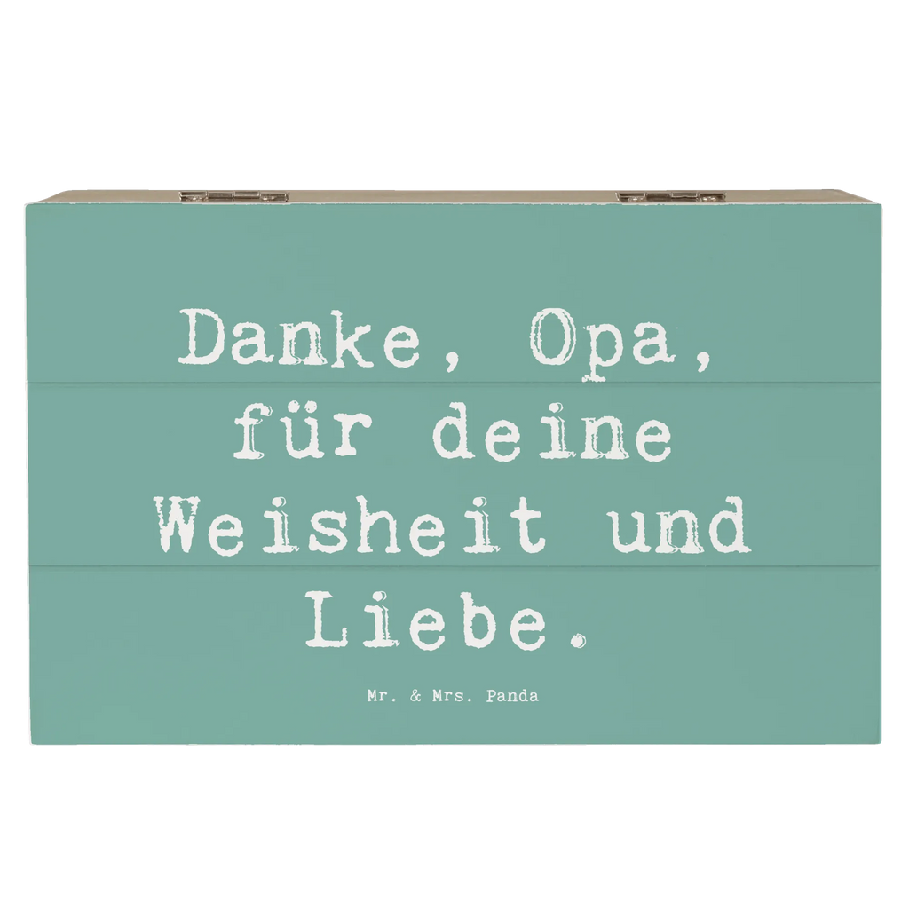 Holzkiste Danke, Opa, für deine Weisheit und Liebe. Holzkiste, Kiste, Schatzkiste, Truhe, Schatulle, XXL, Erinnerungsbox, Erinnerungskiste, Dekokiste, Aufbewahrungsbox, Geschenkbox, Geschenkdose