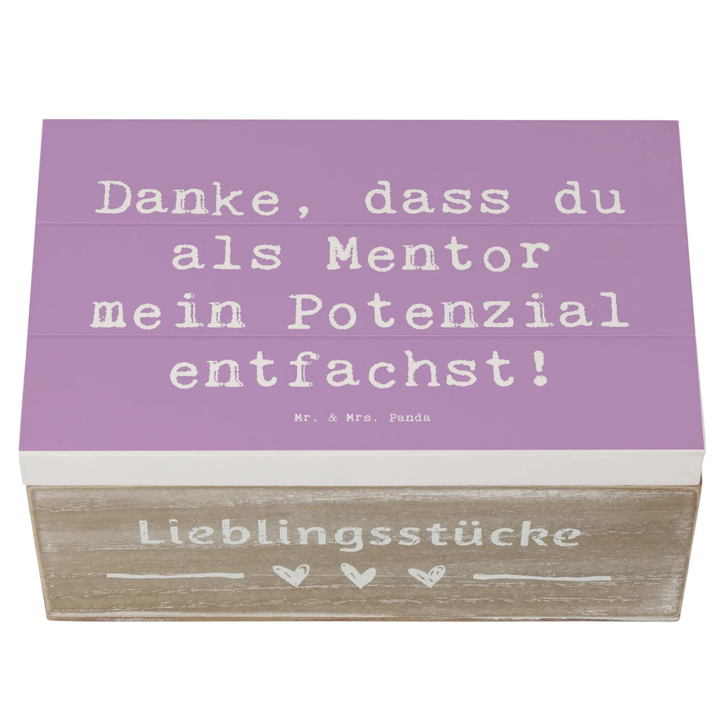 Holzkiste Danke, dass du als Mentor mein Potenzial entfachst! Holzkiste, Kiste, Schatzkiste, Truhe, Schatulle, XXL, Erinnerungsbox, Erinnerungskiste, Dekokiste, Aufbewahrungsbox, Geschenkbox, Geschenkdose