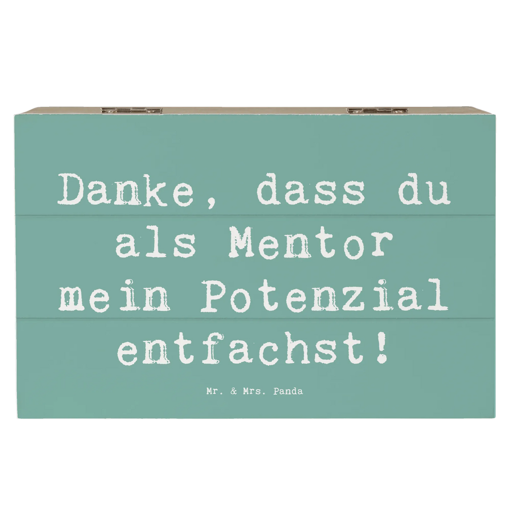 Holzkiste Danke, dass du als Mentor mein Potenzial entfachst! Holzkiste, Kiste, Schatzkiste, Truhe, Schatulle, XXL, Erinnerungsbox, Erinnerungskiste, Dekokiste, Aufbewahrungsbox, Geschenkbox, Geschenkdose