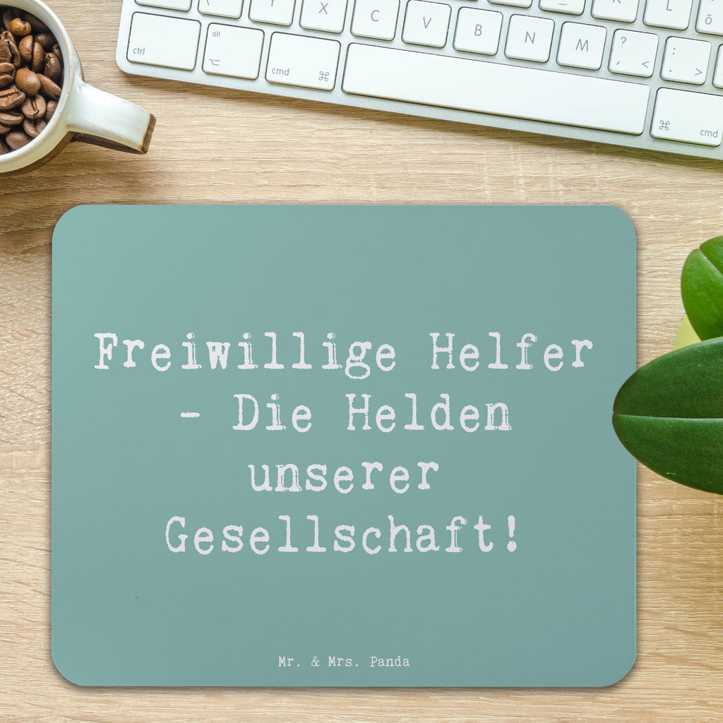 Mauspad Spruch Freiwilliger Held Mousepad, Computer zubehör, Büroausstattung, PC Zubehör, Arbeitszimmer, Mauspad, Einzigartiges Mauspad, Designer Mauspad, Mausunterlage, Mauspad Büro