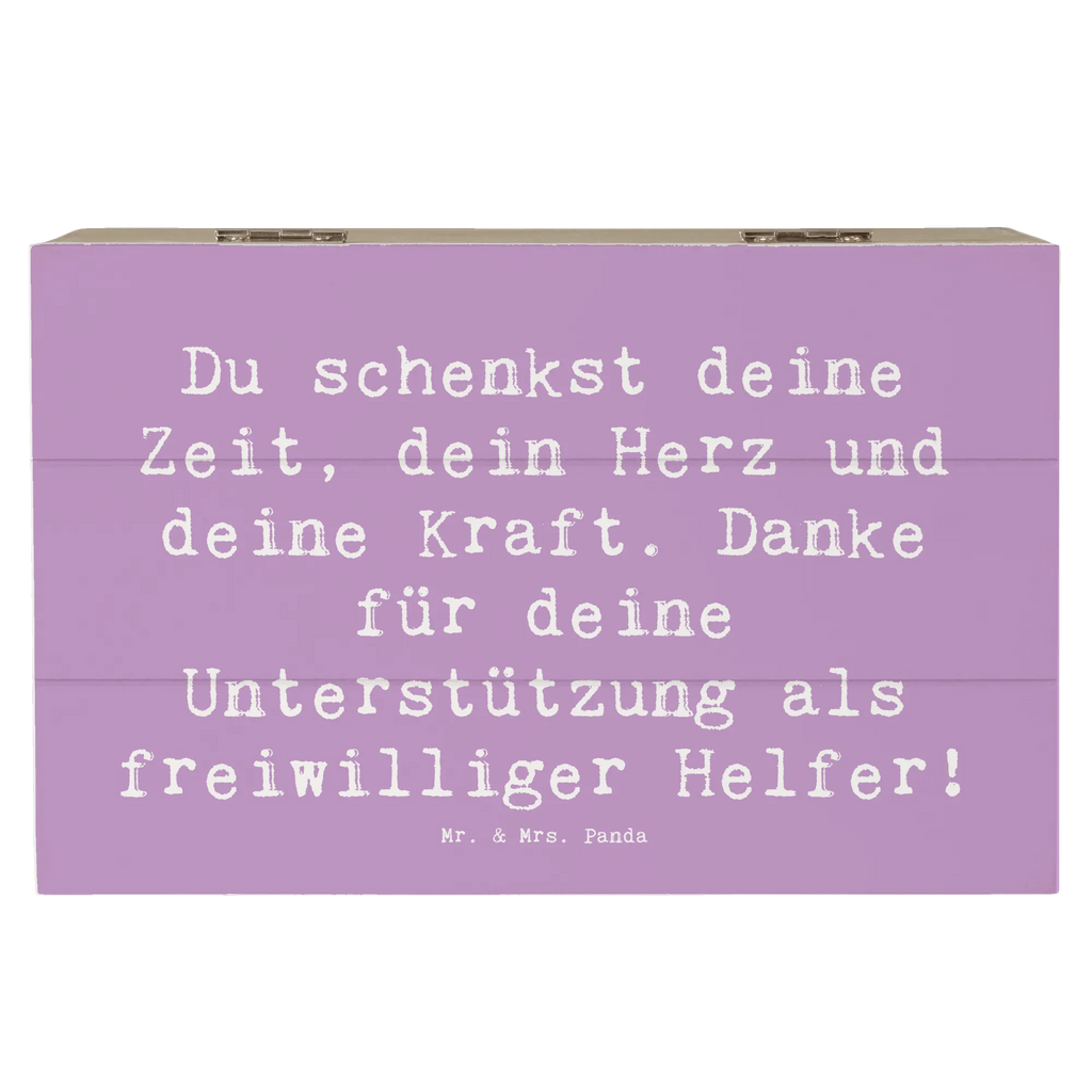 Holzkiste Du schenkst deine Zeit, dein Herz und deine Kraft. Danke für deine Unterstützung als freiwilliger Helfer! Holzkiste, Kiste, Schatzkiste, Truhe, Schatulle, XXL, Erinnerungsbox, Erinnerungskiste, Dekokiste, Aufbewahrungsbox, Geschenkbox, Geschenkdose