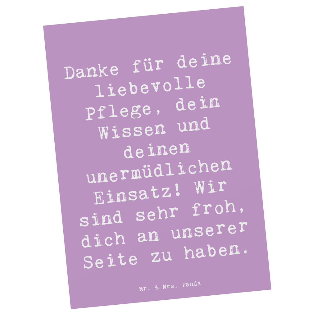 Postkarte Danke für deine liebevolle Pflege, dein Wissen und deinen unermüdlichen Einsatz! Wir sind sehr froh, dich an unserer Seite zu haben. Postkarte, Karte, Geschenkkarte, Grußkarte, Einladung, Ansichtskarte, Geburtstagskarte, Einladungskarte, Dankeskarte, Ansichtskarten, Einladung Geburtstag, Einladungskarten Geburtstag