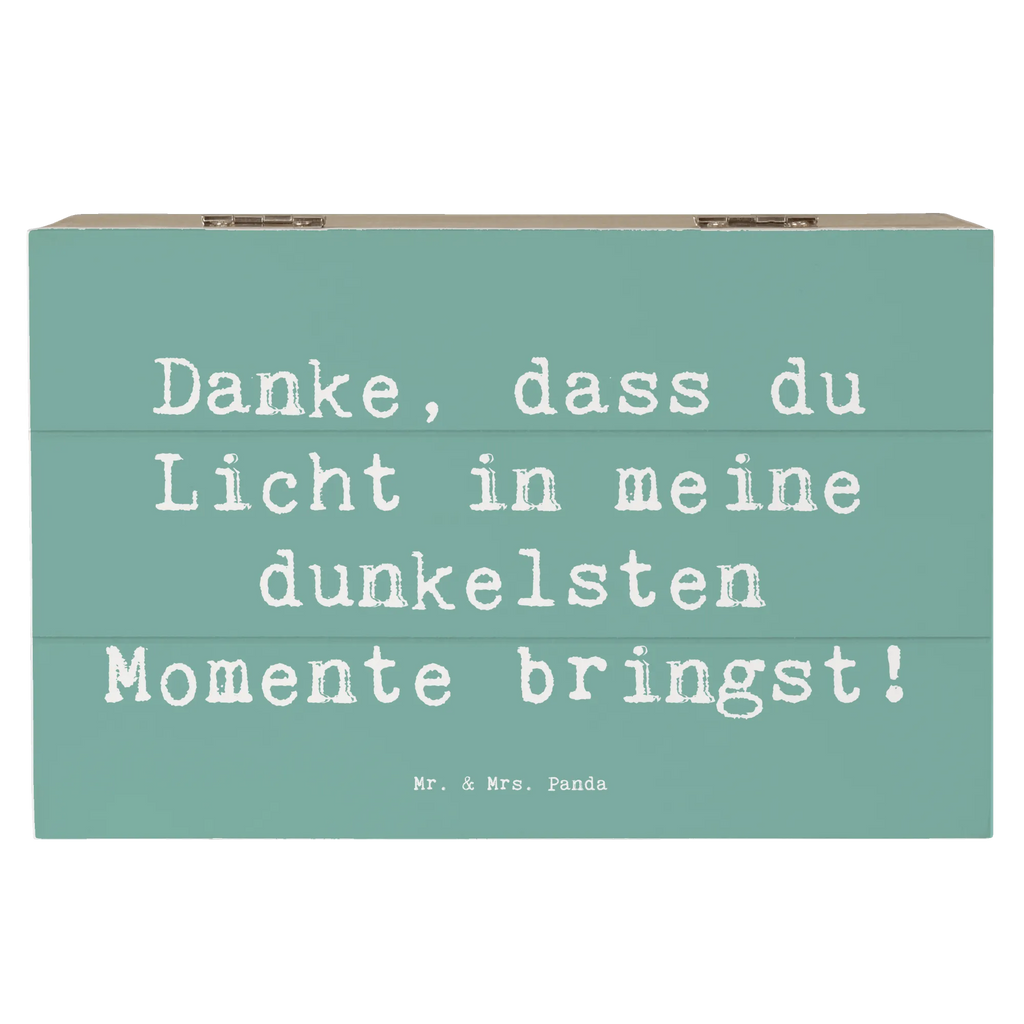 Holzkiste Danke, dass du Licht in meine dunkelsten Momente bringst! Holzkiste, Kiste, Schatzkiste, Truhe, Schatulle, XXL, Erinnerungsbox, Erinnerungskiste, Dekokiste, Aufbewahrungsbox, Geschenkbox, Geschenkdose