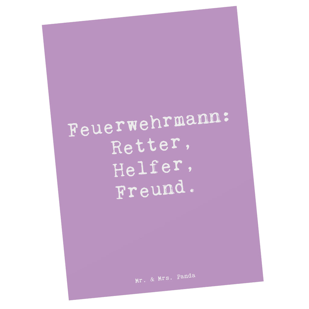 Postkarte Spruch Feuerwehrmann Rettungsheld Postkarte, Karte, Geschenkkarte, Grußkarte, Einladung, Ansichtskarte, Geburtstagskarte, Einladungskarte, Dankeskarte, Ansichtskarten, Einladung Geburtstag, Einladungskarten Geburtstag