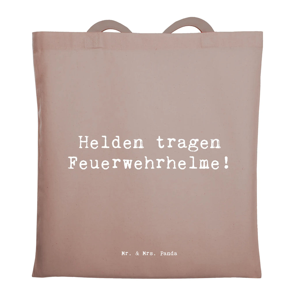 Tragetasche Helden tragen Feuerwehrhelme! Beuteltasche, Beutel, Einkaufstasche, Jutebeutel, Stoffbeutel, Tasche, Shopper, Umhängetasche, Strandtasche, Schultertasche, Stofftasche, Tragetasche, Badetasche, Jutetasche, Einkaufstüte, Laptoptasche