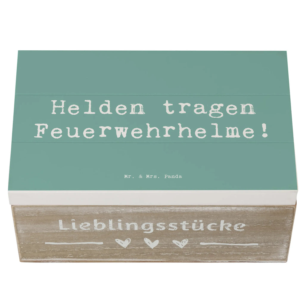 Holzkiste Helden tragen Feuerwehrhelme! Holzkiste, Kiste, Schatzkiste, Truhe, Schatulle, XXL, Erinnerungsbox, Erinnerungskiste, Dekokiste, Aufbewahrungsbox, Geschenkbox, Geschenkdose