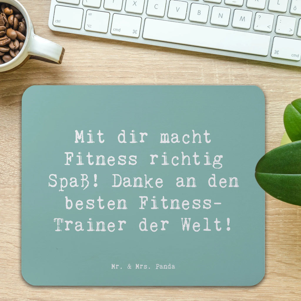 Mauspad Spruch Fitness-Trainer Dank Mousepad, Computer zubehör, Büroausstattung, PC Zubehör, Arbeitszimmer, Mauspad, Einzigartiges Mauspad, Designer Mauspad, Mausunterlage, Mauspad Büro