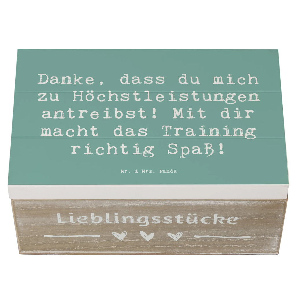 Holzkiste Danke, dass du mich zu Höchstleistungen antreibst! Mit dir macht das Training richtig Spaß! Holzkiste, Kiste, Schatzkiste, Truhe, Schatulle, XXL, Erinnerungsbox, Erinnerungskiste, Dekokiste, Aufbewahrungsbox, Geschenkbox, Geschenkdose