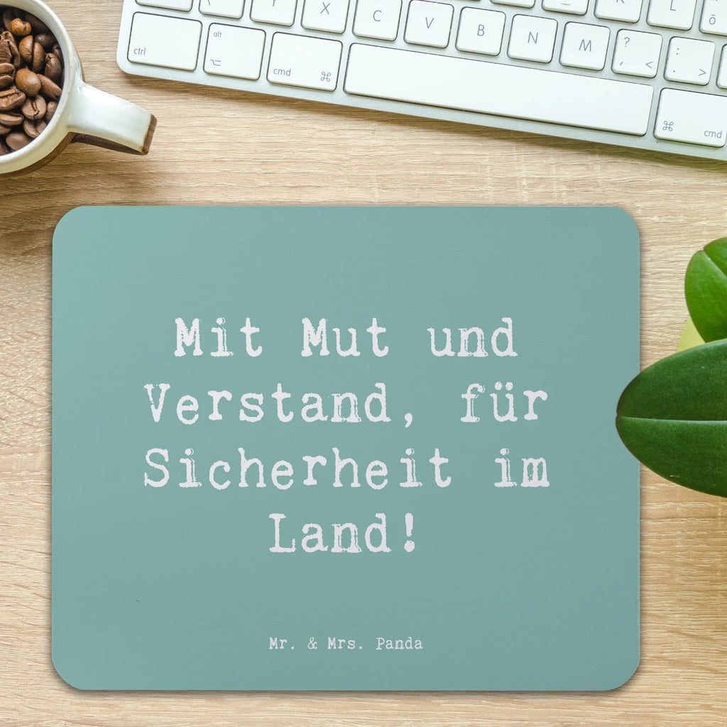 Mauspad Spruch Polizist Mut Verstand Mousepad, Computer zubehör, Büroausstattung, PC Zubehör, Arbeitszimmer, Mauspad, Einzigartiges Mauspad, Designer Mauspad, Mausunterlage, Mauspad Büro