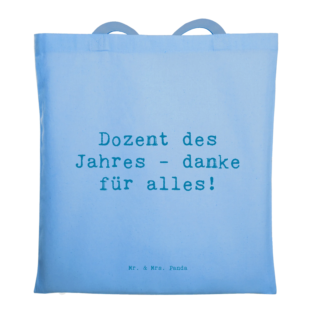 Tragetasche Dozent des Jahres - danke für alles! Beuteltasche, Beutel, Einkaufstasche, Jutebeutel, Stoffbeutel, Tasche, Shopper, Umhängetasche, Strandtasche, Schultertasche, Stofftasche, Tragetasche, Badetasche, Jutetasche, Einkaufstüte, Laptoptasche