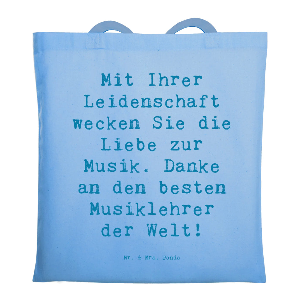 Tragetasche Mit Ihrer Leidenschaft wecken Sie die Liebe zur Musik. Danke an den besten Musiklehrer der Welt! Beuteltasche, Beutel, Einkaufstasche, Jutebeutel, Stoffbeutel, Tasche, Shopper, Umhängetasche, Strandtasche, Schultertasche, Stofftasche, Tragetasche, Badetasche, Jutetasche, Einkaufstüte, Laptoptasche