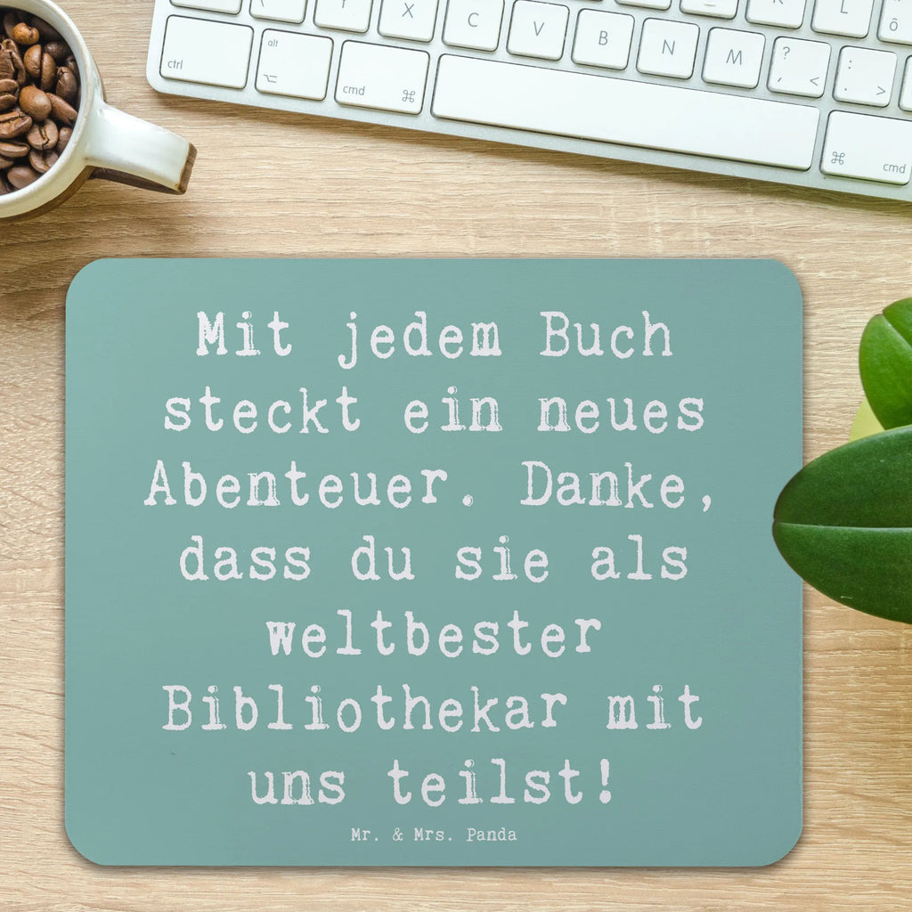 Mauspad Spruch Bibliothekar Abenteuer Mousepad, Computer zubehör, Büroausstattung, PC Zubehör, Arbeitszimmer, Mauspad, Einzigartiges Mauspad, Designer Mauspad, Mausunterlage, Mauspad Büro