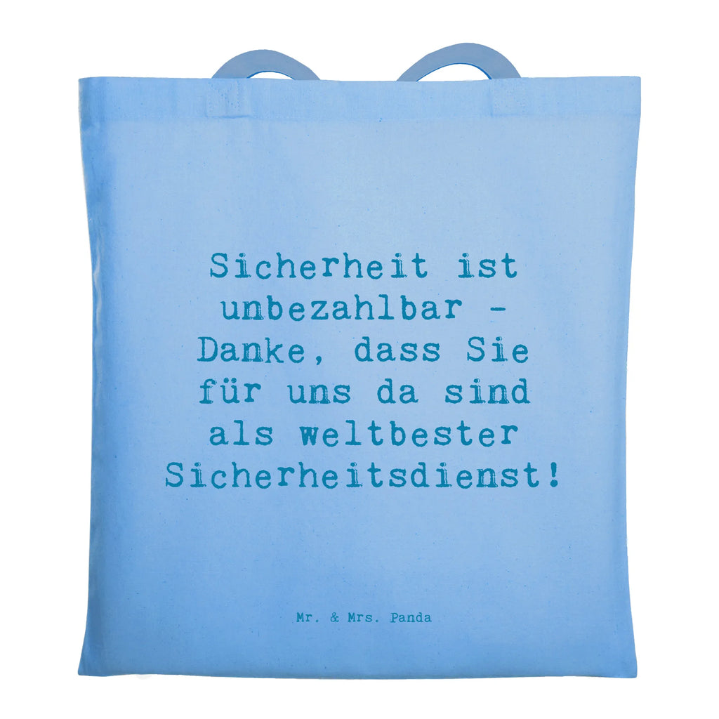 Tragetasche Sicherheit ist unbezahlbar - Danke, dass Sie für uns da sind als weltbester Sicherheitsdienst! Beuteltasche, Beutel, Einkaufstasche, Jutebeutel, Stoffbeutel, Tasche, Shopper, Umhängetasche, Strandtasche, Schultertasche, Stofftasche, Tragetasche, Badetasche, Jutetasche, Einkaufstüte, Laptoptasche