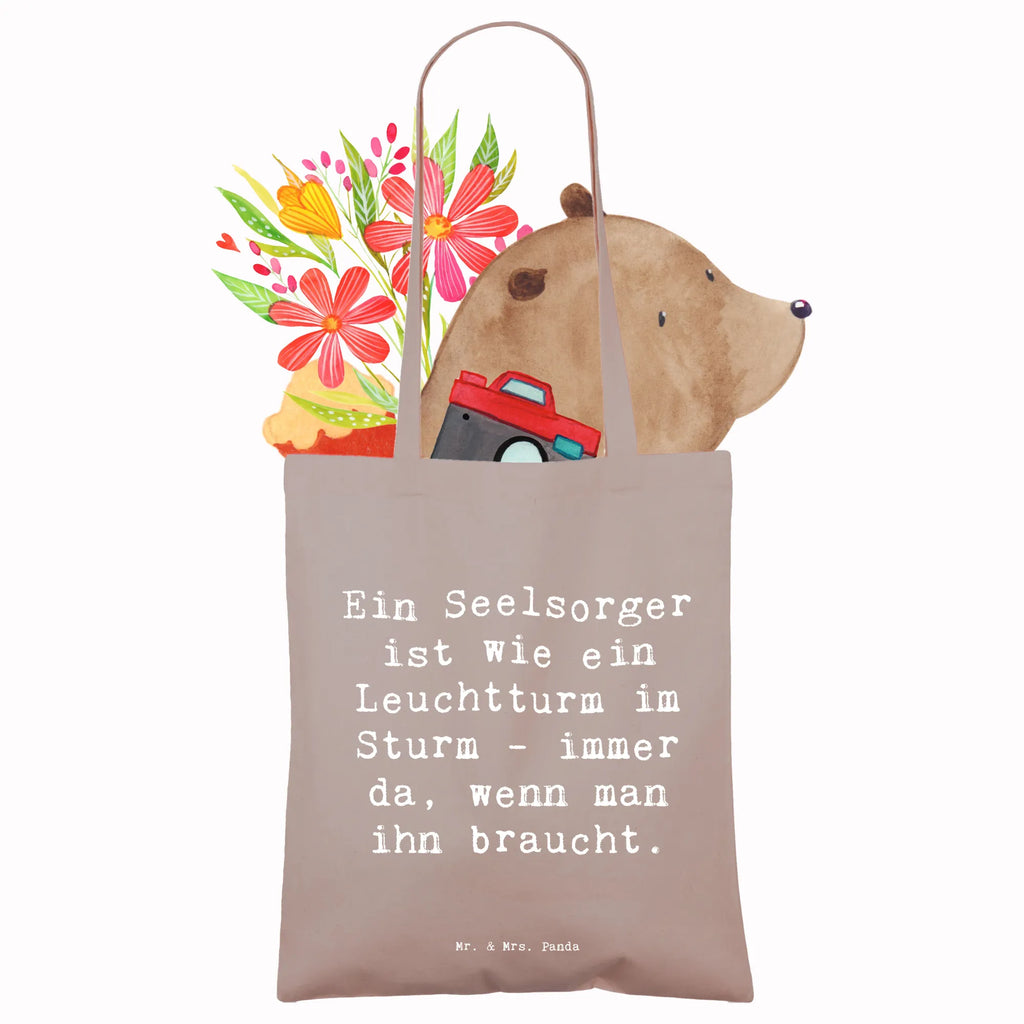 Tragetasche Ein Seelsorger ist wie ein Leuchtturm im Sturm - immer da, wenn man ihn braucht. Beuteltasche, Beutel, Einkaufstasche, Jutebeutel, Stoffbeutel, Tasche, Shopper, Umhängetasche, Strandtasche, Schultertasche, Stofftasche, Tragetasche, Badetasche, Jutetasche, Einkaufstüte, Laptoptasche