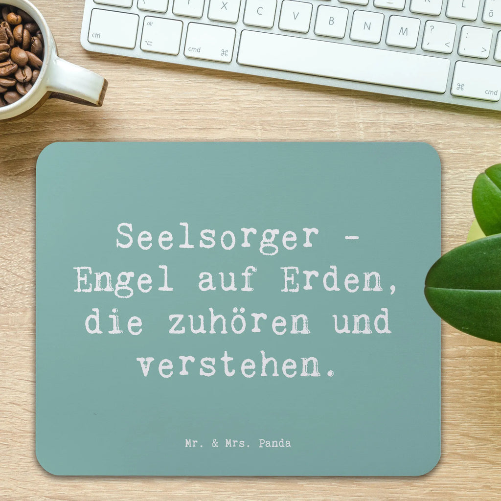 Mauspad Spruch Seelsorger Engel Mousepad, Computer zubehör, Büroausstattung, PC Zubehör, Arbeitszimmer, Mauspad, Einzigartiges Mauspad, Designer Mauspad, Mausunterlage, Mauspad Büro