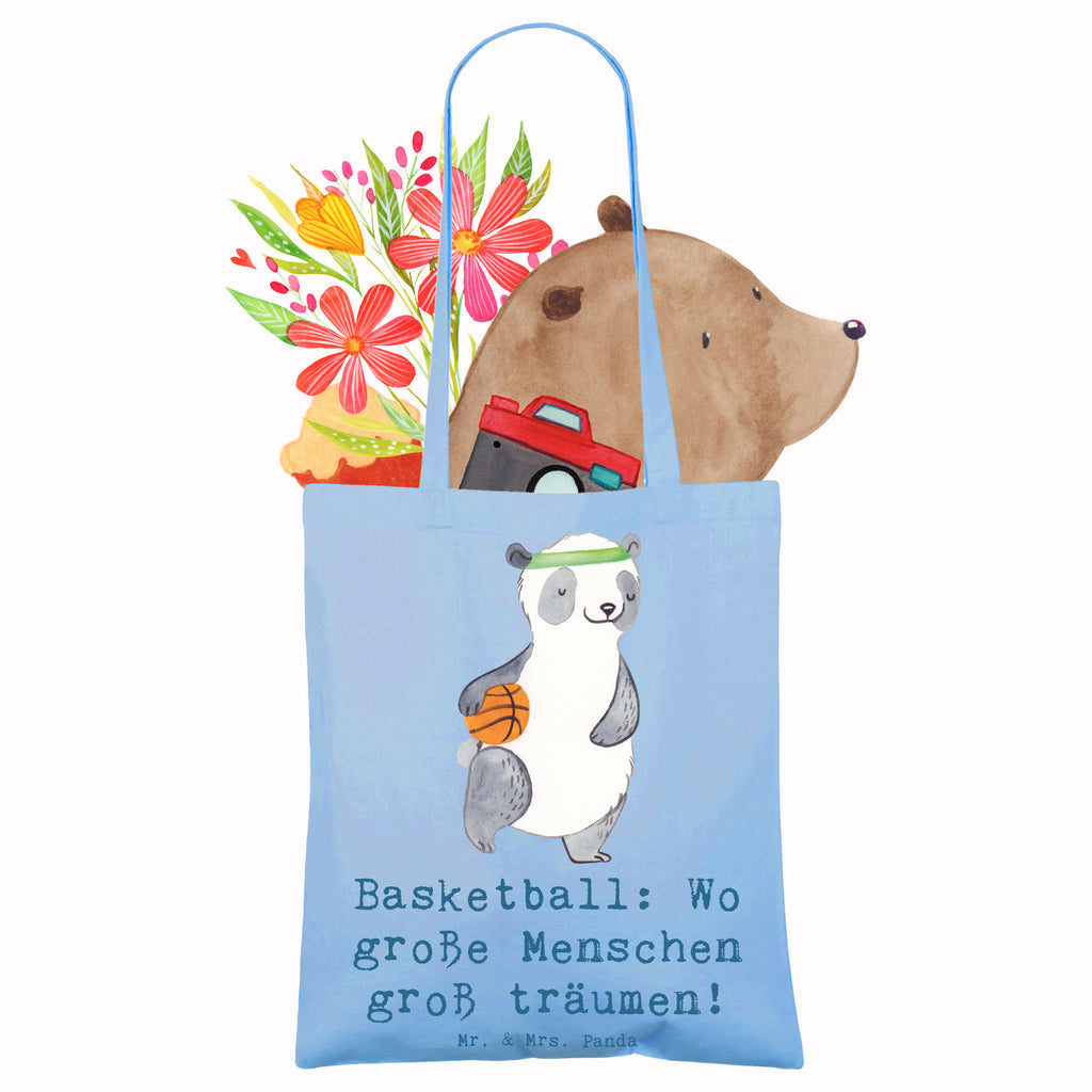 Tragetasche Basketball Träume Beuteltasche, Beutel, Einkaufstasche, Jutebeutel, Stoffbeutel, Tasche, Shopper, Umhängetasche, Strandtasche, Schultertasche, Stofftasche, Tragetasche, Badetasche, Jutetasche, Einkaufstüte, Laptoptasche, Geschenk, Sport, Sportart, Hobby, Schenken, Danke, Dankeschön, Auszeichnung, Gewinn, Sportler