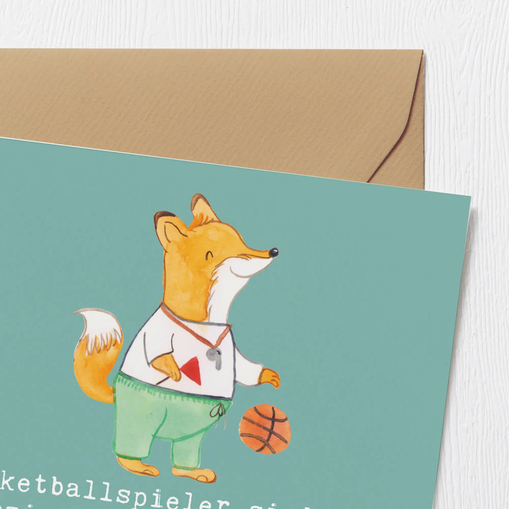 Deluxe Karte Basketball Motivation Karte, Grußkarte, Klappkarte, Einladungskarte, Glückwunschkarte, Hochzeitskarte, Geburtstagskarte, Hochwertige Grußkarte, Hochwertige Klappkarte, Geschenk, Sport, Sportart, Hobby, Schenken, Danke, Dankeschön, Auszeichnung, Gewinn, Sportler