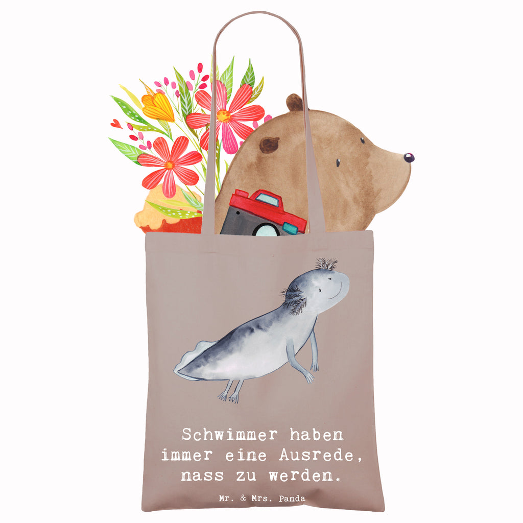 Tragetasche Schwimmen Ausrede Beuteltasche, Beutel, Einkaufstasche, Jutebeutel, Stoffbeutel, Tasche, Shopper, Umhängetasche, Strandtasche, Schultertasche, Stofftasche, Tragetasche, Badetasche, Jutetasche, Einkaufstüte, Laptoptasche, Geschenk, Sport, Sportart, Hobby, Schenken, Danke, Dankeschön, Auszeichnung, Gewinn, Sportler