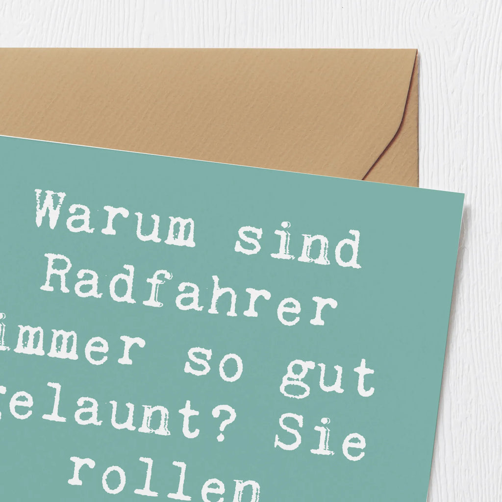 Deluxe Karte Spruch Radsport Glück Karte, Grußkarte, Klappkarte, Einladungskarte, Glückwunschkarte, Hochzeitskarte, Geburtstagskarte, Hochwertige Grußkarte, Hochwertige Klappkarte, Geschenk, Sport, Sportart, Hobby, Schenken, Danke, Dankeschön, Auszeichnung, Gewinn, Sportler