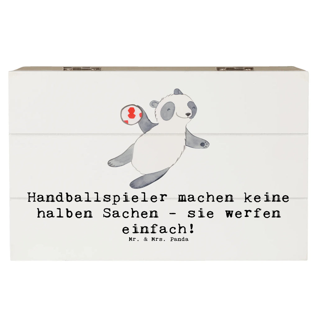 Holzkiste Handball Wurf Holzkiste, Kiste, Schatzkiste, Truhe, Schatulle, XXL, Erinnerungsbox, Erinnerungskiste, Dekokiste, Aufbewahrungsbox, Geschenkbox, Geschenkdose, Geschenk, Sport, Sportart, Hobby, Schenken, Danke, Dankeschön, Auszeichnung, Gewinn, Sportler