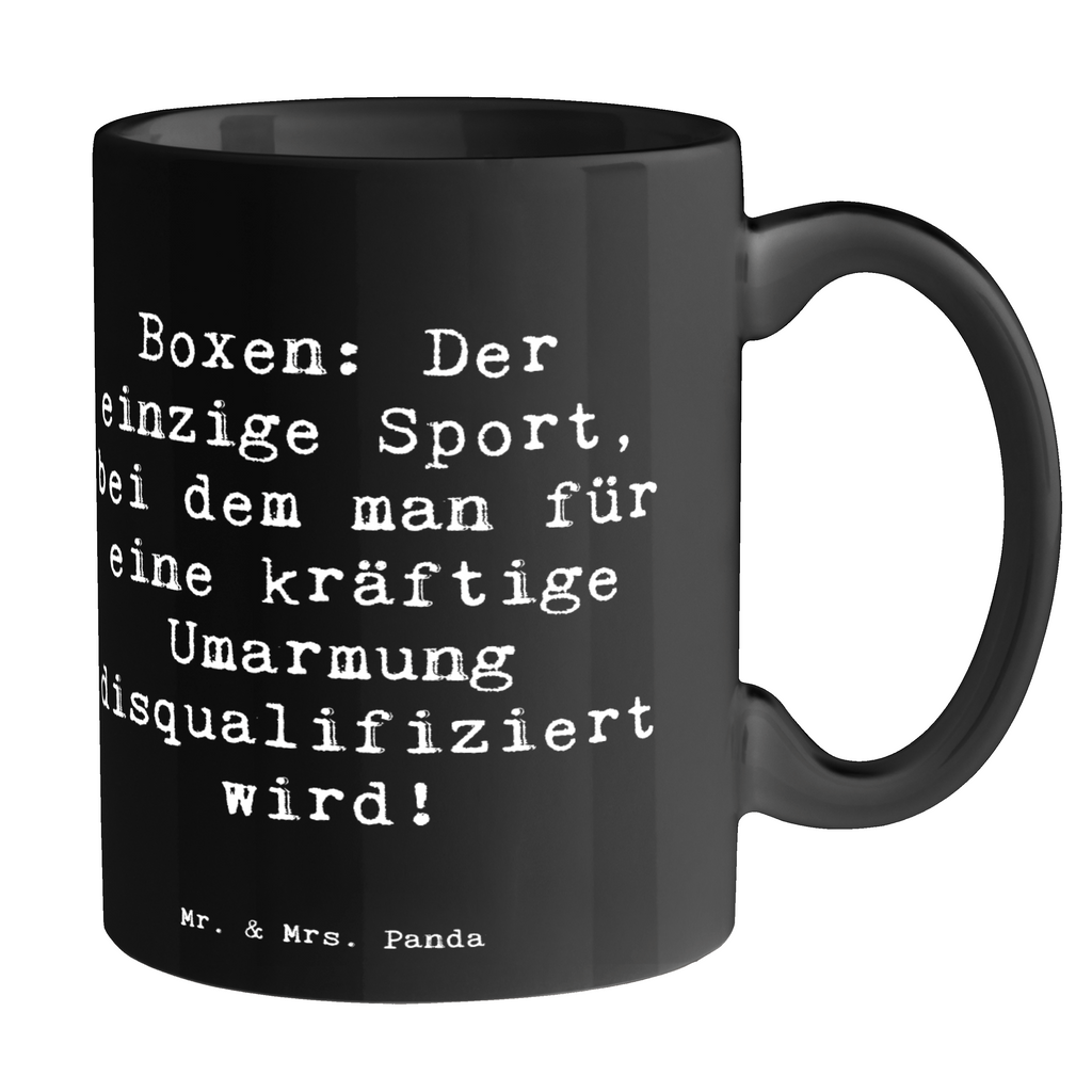 Tasse Spruch Boxen: Der einzige Sport, bei dem man für eine kräftige Umarmung disqualifiziert wird! Tasse, Kaffeetasse, Teetasse, Becher, Kaffeebecher, Teebecher, Keramiktasse, Porzellantasse, Büro Tasse, Geschenk Tasse, Tasse Sprüche, Tasse Motive, Kaffeetassen, Tasse bedrucken, Designer Tasse, Cappuccino Tassen, Schöne Teetassen, Geschenk, Sport, Sportart, Hobby, Schenken, Danke, Dankeschön, Auszeichnung, Gewinn, Sportler