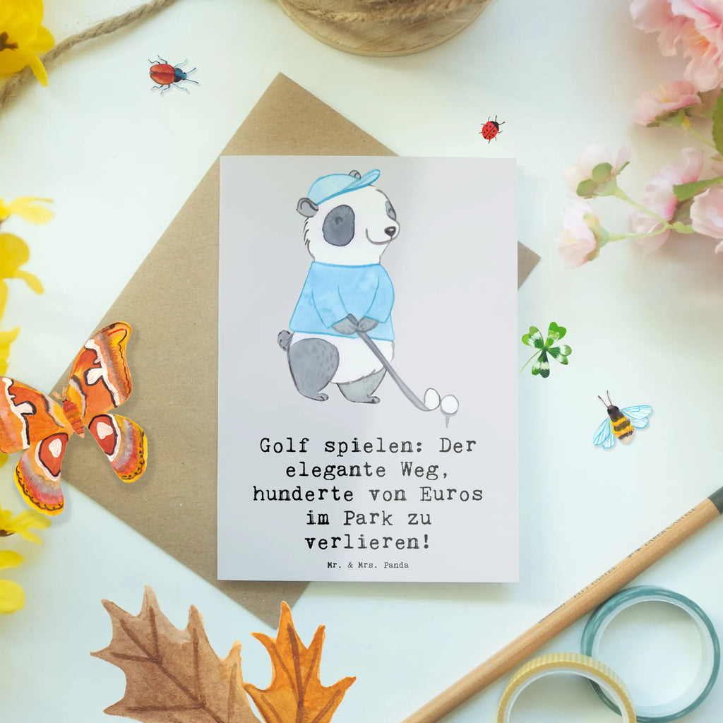 Grußkarte Golf Eleganz Grußkarte, Klappkarte, Einladungskarte, Glückwunschkarte, Hochzeitskarte, Geburtstagskarte, Karte, Ansichtskarten, Geschenk, Sport, Sportart, Hobby, Schenken, Danke, Dankeschön, Auszeichnung, Gewinn, Sportler