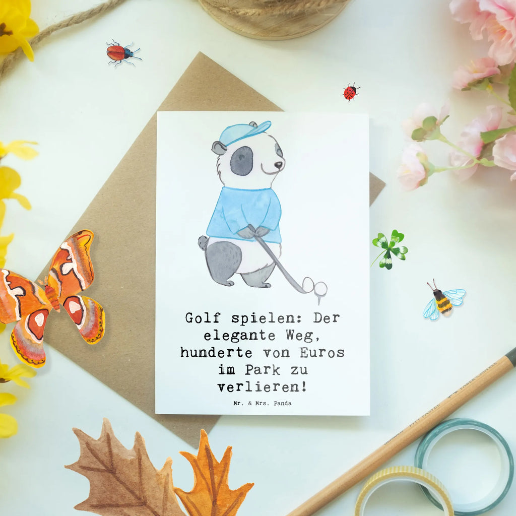 Grußkarte Golf Eleganz Grußkarte, Klappkarte, Einladungskarte, Glückwunschkarte, Hochzeitskarte, Geburtstagskarte, Karte, Ansichtskarten, Geschenk, Sport, Sportart, Hobby, Schenken, Danke, Dankeschön, Auszeichnung, Gewinn, Sportler