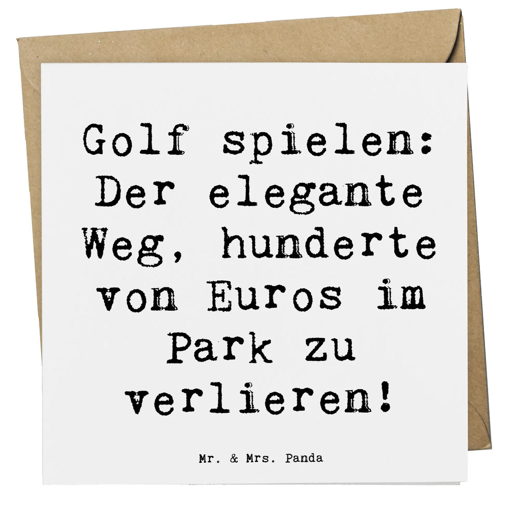 Deluxe Karte Spruch Golf Eleganz Karte, Grußkarte, Klappkarte, Einladungskarte, Glückwunschkarte, Hochzeitskarte, Geburtstagskarte, Hochwertige Grußkarte, Hochwertige Klappkarte, Geschenk, Sport, Sportart, Hobby, Schenken, Danke, Dankeschön, Auszeichnung, Gewinn, Sportler