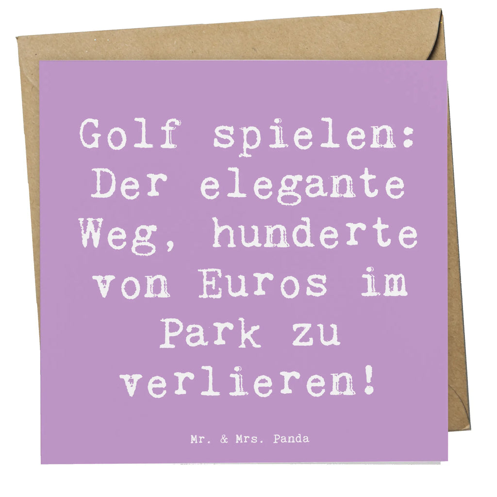 Deluxe Karte Spruch Golf Eleganz Karte, Grußkarte, Klappkarte, Einladungskarte, Glückwunschkarte, Hochzeitskarte, Geburtstagskarte, Hochwertige Grußkarte, Hochwertige Klappkarte, Geschenk, Sport, Sportart, Hobby, Schenken, Danke, Dankeschön, Auszeichnung, Gewinn, Sportler