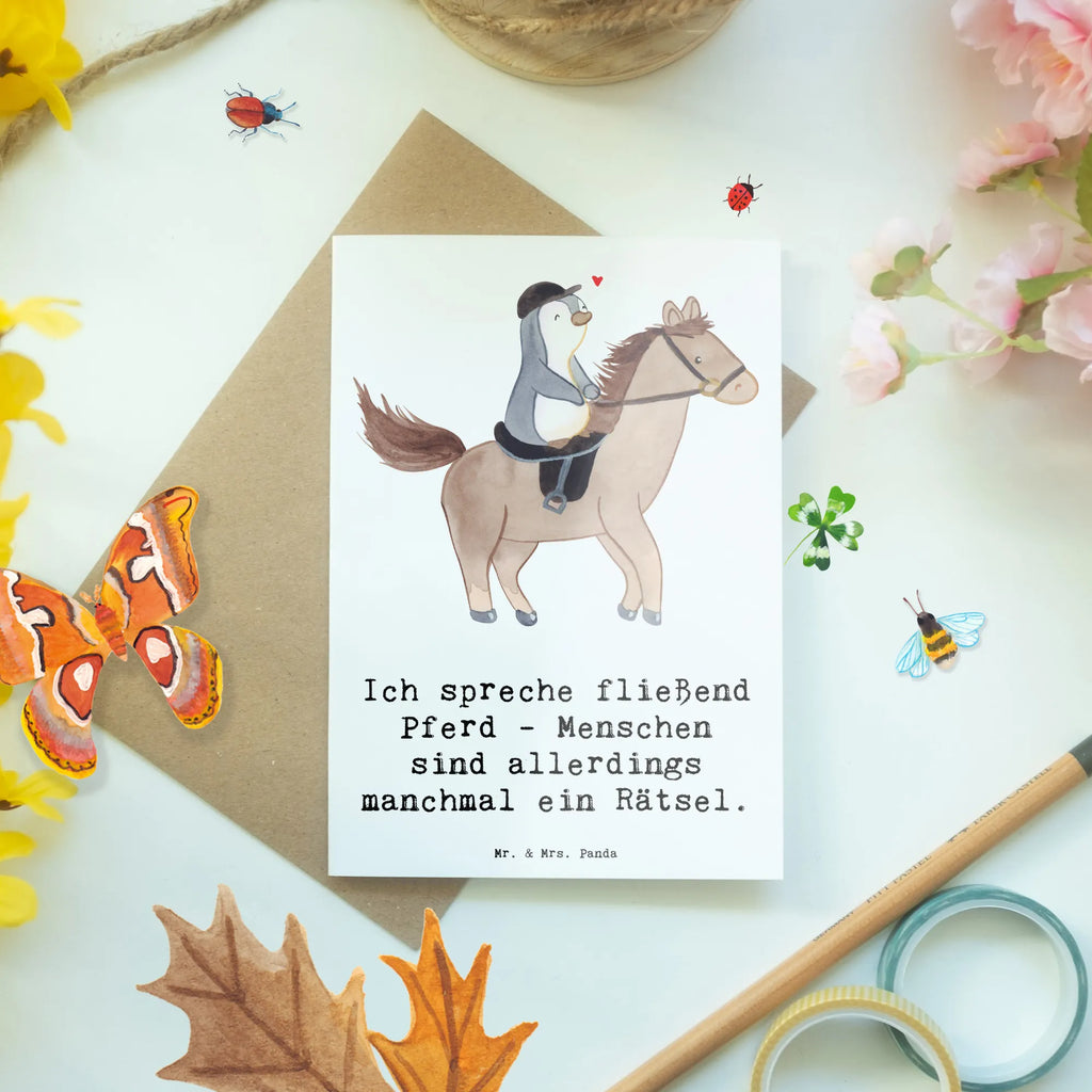 Grußkarte Reiten und Rätsel Grußkarte, Klappkarte, Einladungskarte, Glückwunschkarte, Hochzeitskarte, Geburtstagskarte, Karte, Ansichtskarten, Geschenk, Sport, Sportart, Hobby, Schenken, Danke, Dankeschön, Auszeichnung, Gewinn, Sportler