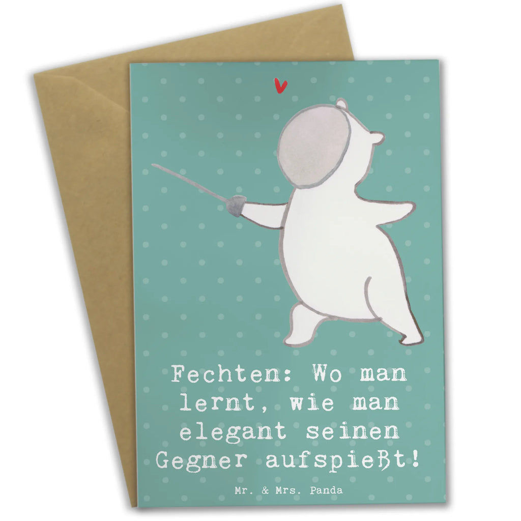 Grußkarte Fechten Eleganz Grußkarte, Klappkarte, Einladungskarte, Glückwunschkarte, Hochzeitskarte, Geburtstagskarte, Karte, Ansichtskarten, Geschenk, Sport, Sportart, Hobby, Schenken, Danke, Dankeschön, Auszeichnung, Gewinn, Sportler